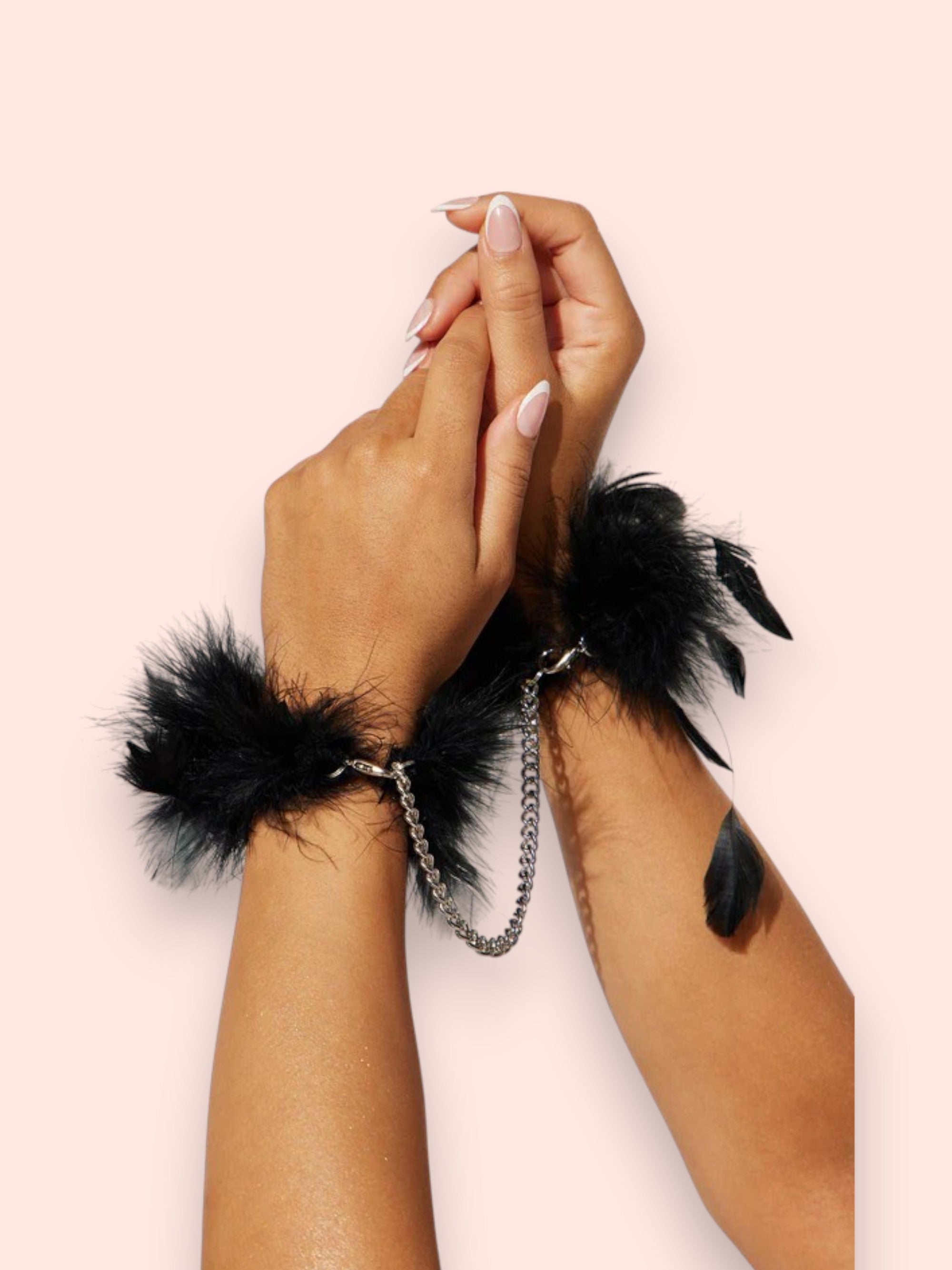 Esposas S Pleasures Feather Negro